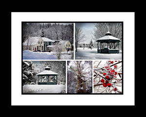 Framed Collage: Blackville in Winter