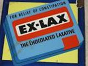 A box of Ex-Lax chocolate laxative