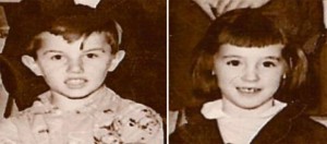 Me and Gertrude Furlotte. These pictures come from a class picture taken about a year or so later.