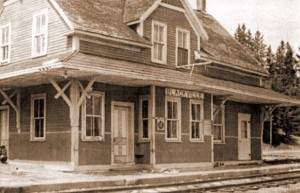 The Blackville train station. The Davidson house was across the tracks.