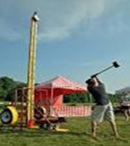 A gong game similar to the one set up at the Blackville Church Picnic