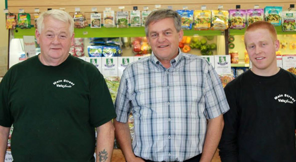 Jerry Stafford, Premier David Alward and Kyle Coughlan