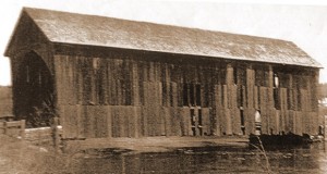 The Bartholomew River covered bridge. The bridge did not appear to be in such poor condition during my childhood.