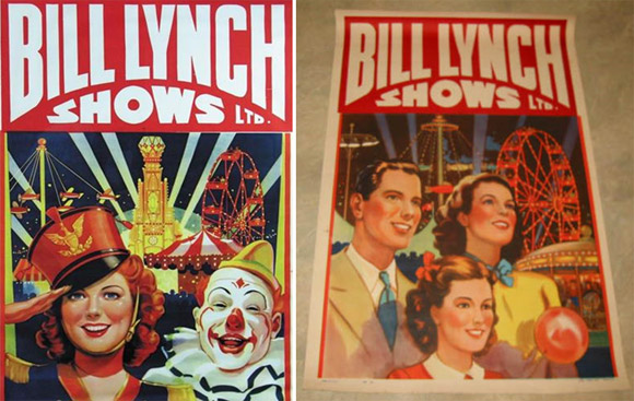 Bill Lynch Shows circus posters like those that were posted around Blackville